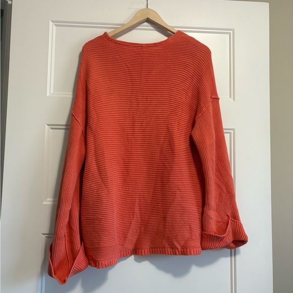 Free People Coral V Neck Sweater (s) - Picture 3 of 9